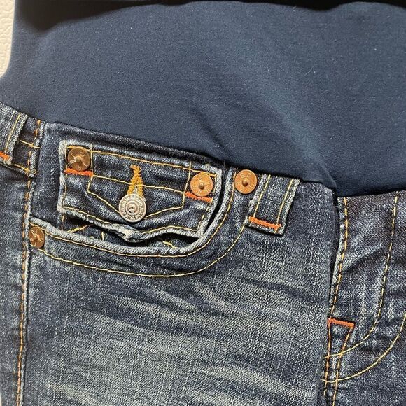 A Pea In The Pod True Religion Bootcut Flare Leg Maternity size 31” waist - Picture 3 of 9